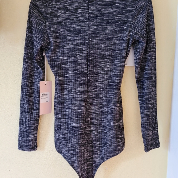 Sun + Shadow Gray Bodysuit NEW Nordstroms - Picture 3 of 4